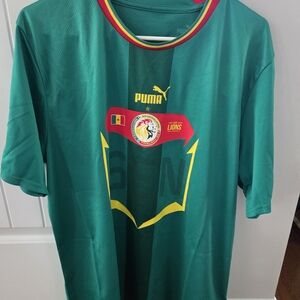 Puma Green Soccer Jersey